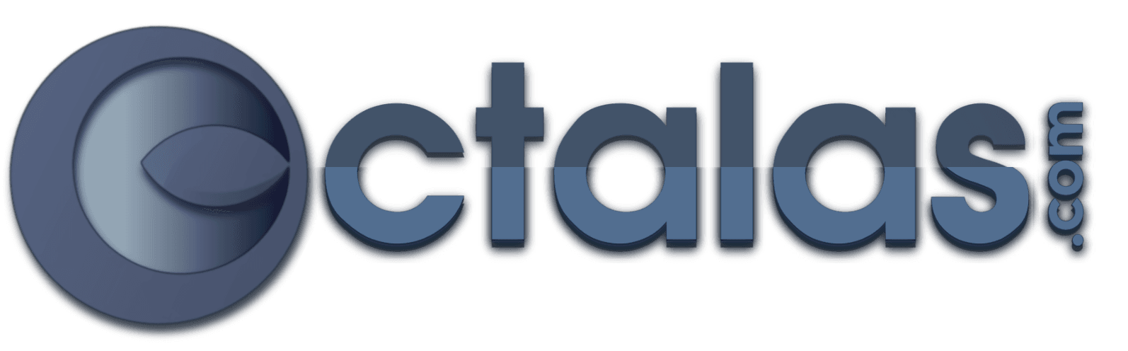 Octalas.com logo with circular emblem