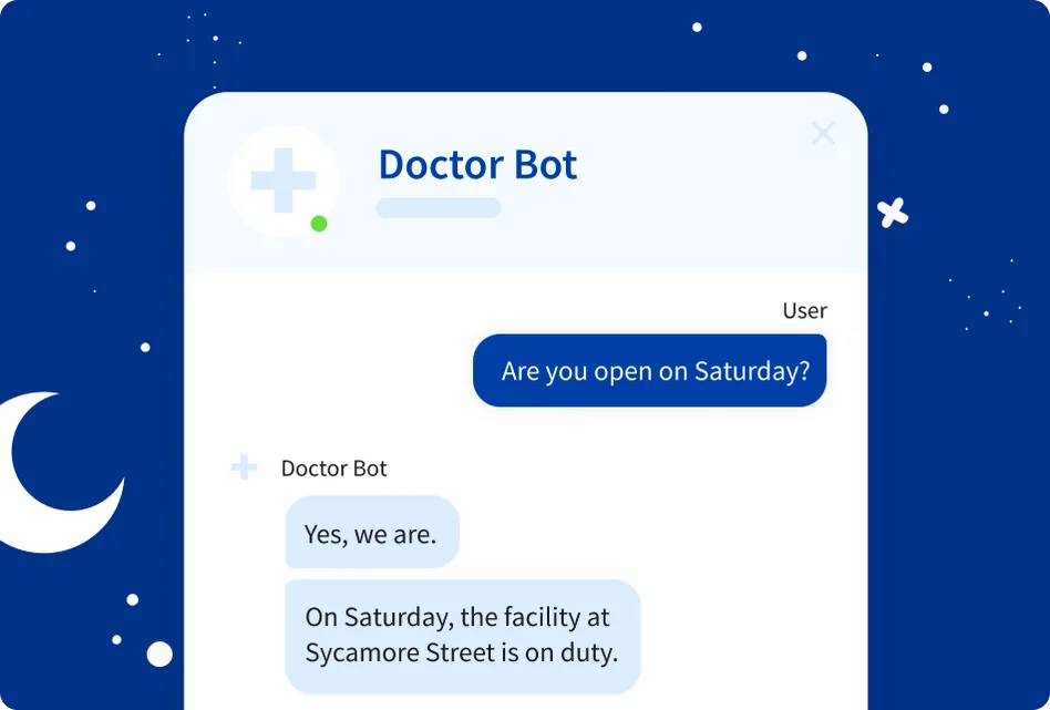 Answer patients’ questions 24/7