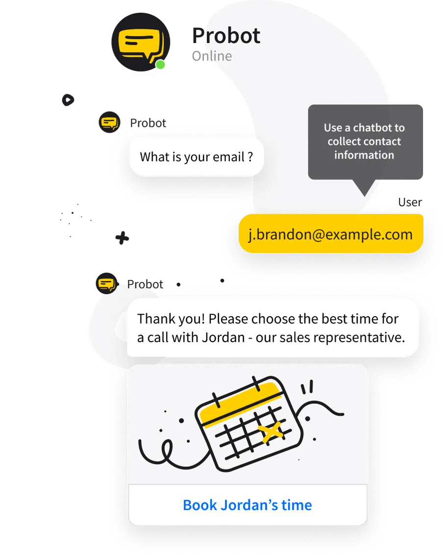 Connect leads with your sales team in real-time