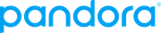Pandora blue logo with crown detail