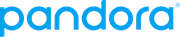 Pandora blue logo with crown detail