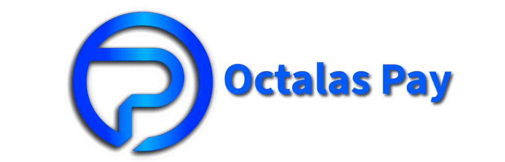 Octalas Pay logo with blue circular P emblem