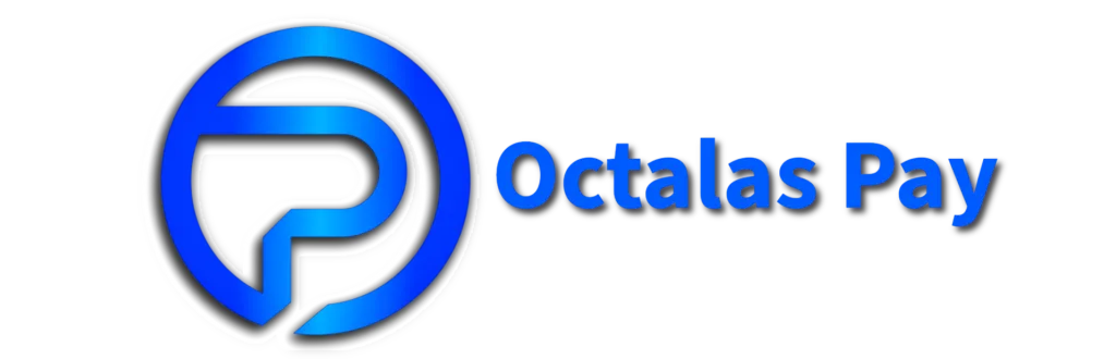 Octalas Pay logo with blue circular P emblem